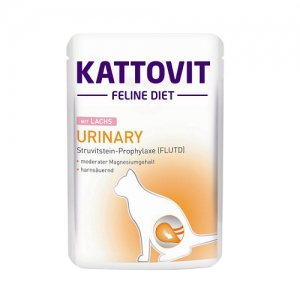 Kattovit Urinary с кусочками лосося для кошек 85г