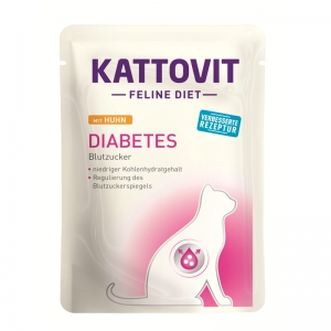 Kattovit Feline Diet Diabetes kanaga kassidele 85g (diabeedi ja ülekaalulisuse toetamiseks)