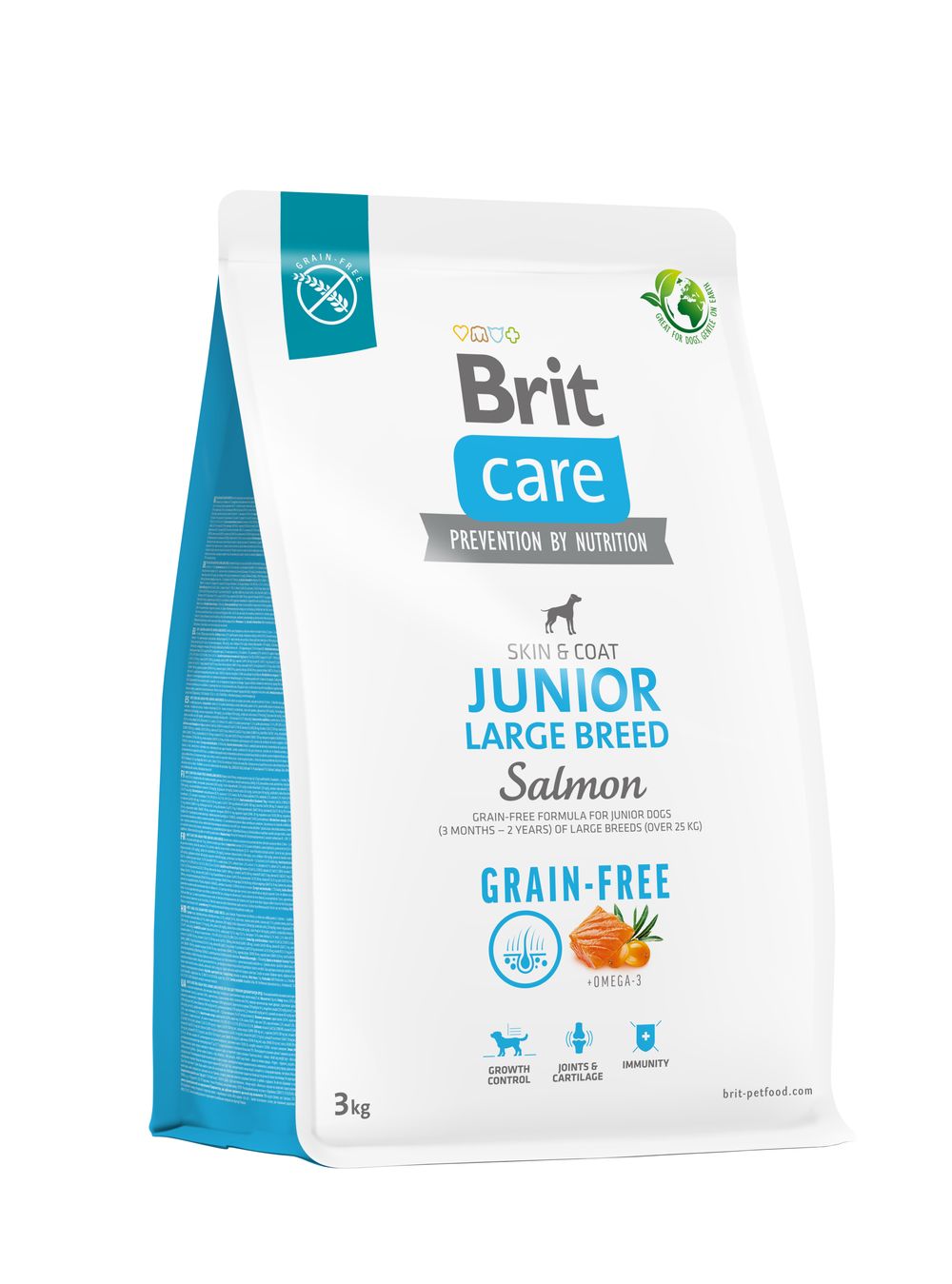 Brit Care Grain-Free Junior Large Breed Salmon koeratoit 3kg