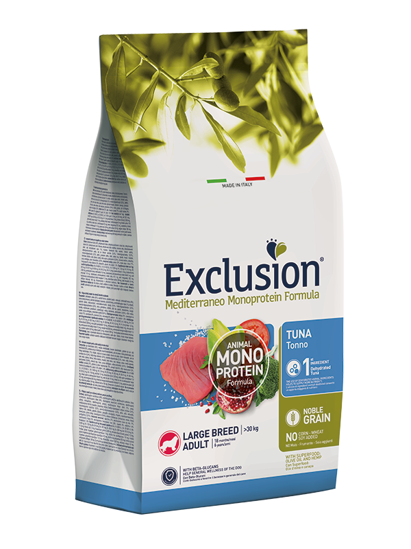 Exclusion Mediterraneo Adult Tuna Large Breed 12kg