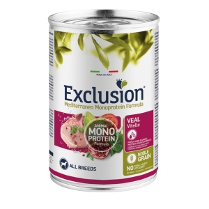 Exclusion Mediterraneo Adult monoproteiin koerakonserv vasikalihaga 6x400g