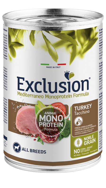 Exclusion Mediterraneo Adult monoproteiin koerakonserv kalkuniga 6x400g