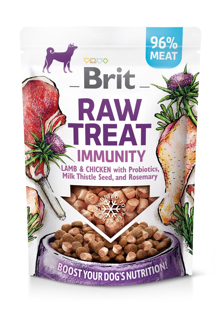 Brit Raw külmkuivatatud maius Immunity koertele 40g