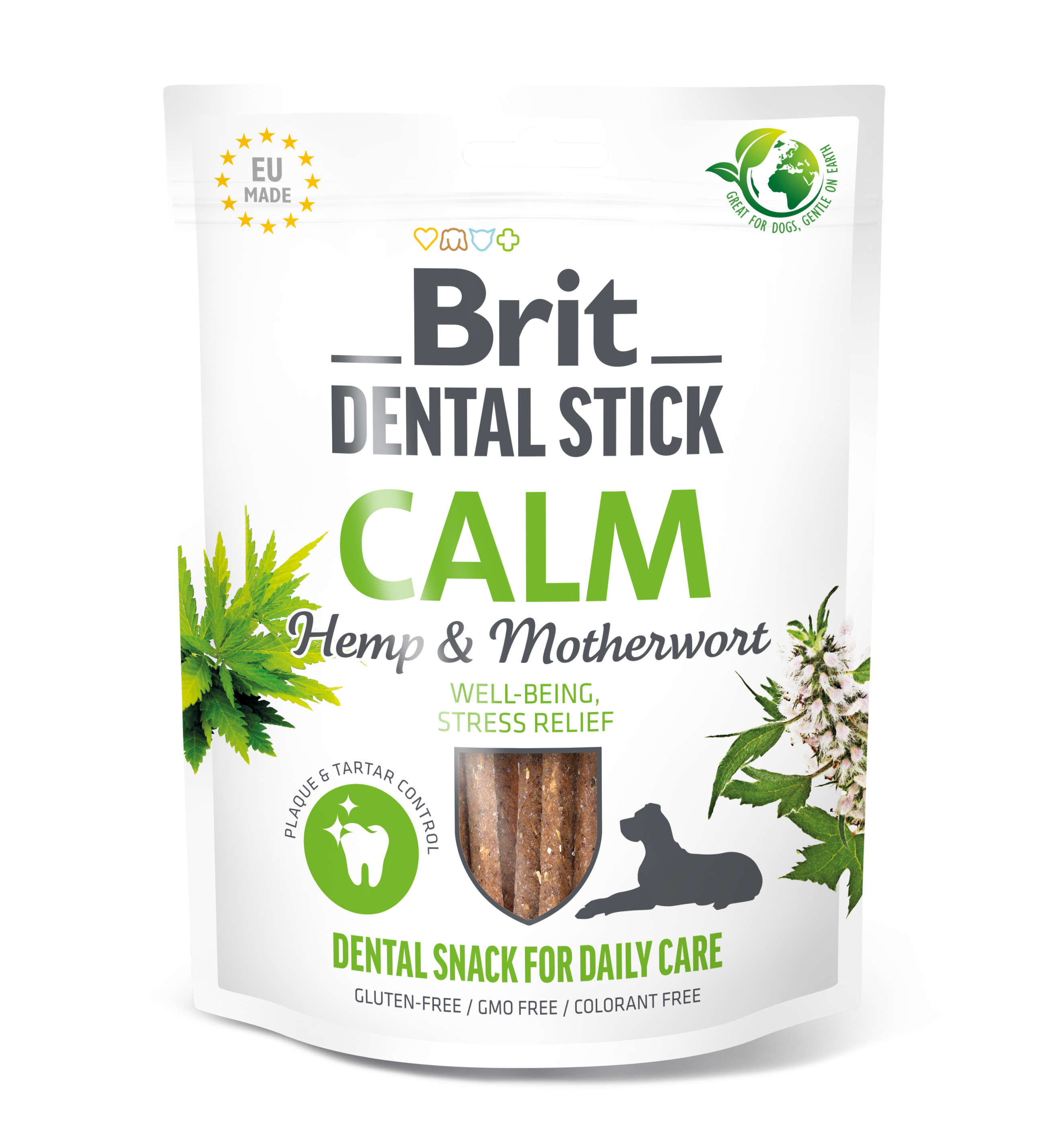 Brit Dental Stick Calm närimispulgad koertele 7tk 251g