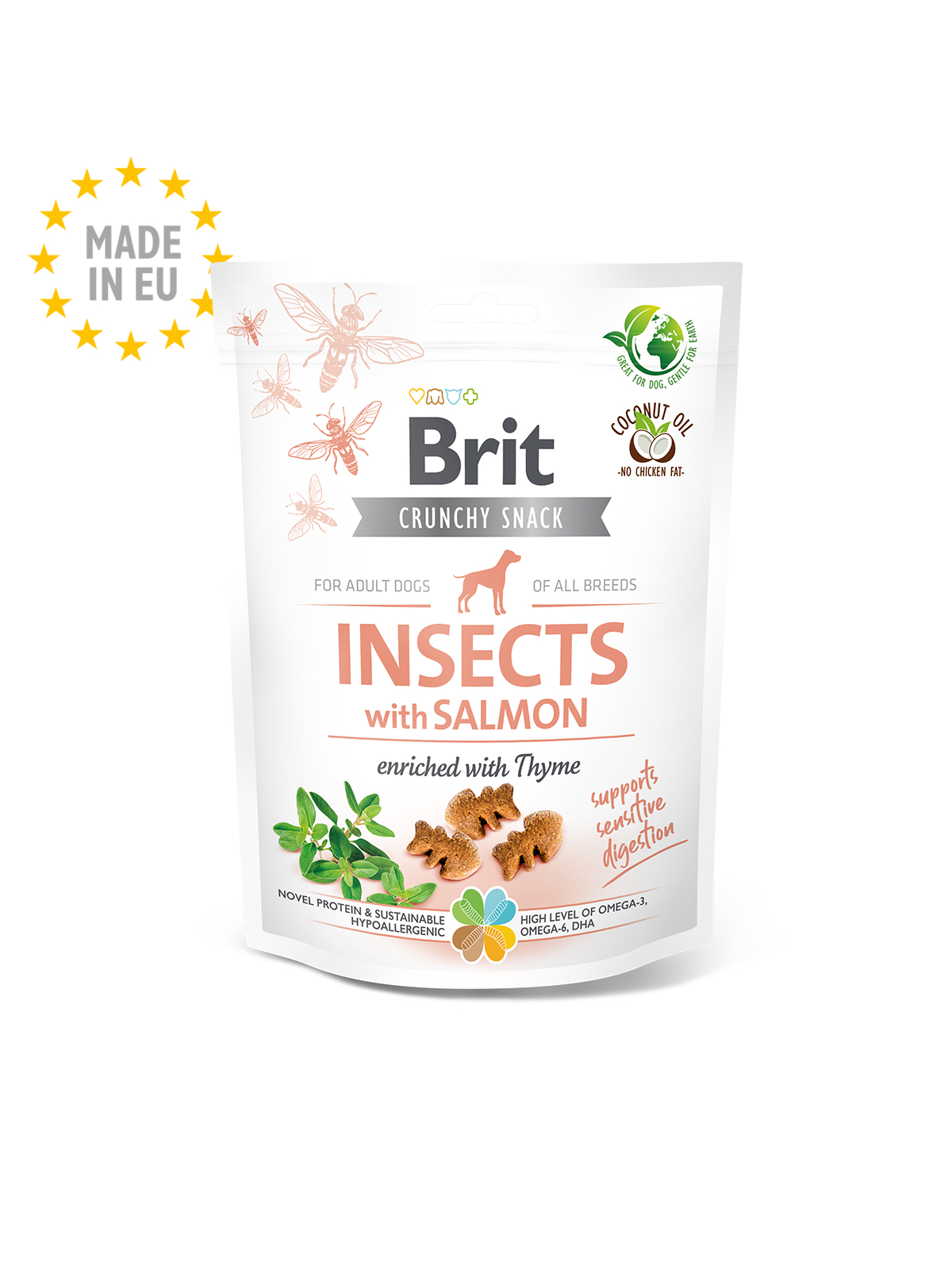 Brit Care Insects with Salmon närimismaius koertele 200g