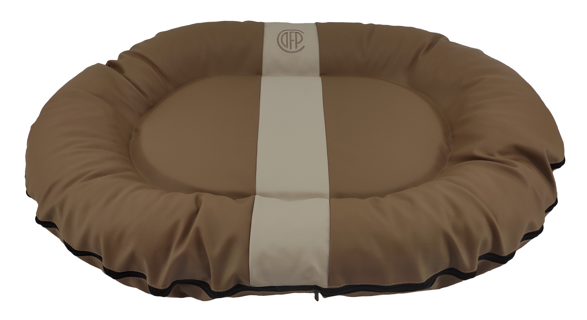 Cazo Oval Bed Oslo latte tooni pesa koertele 105x140x17cm