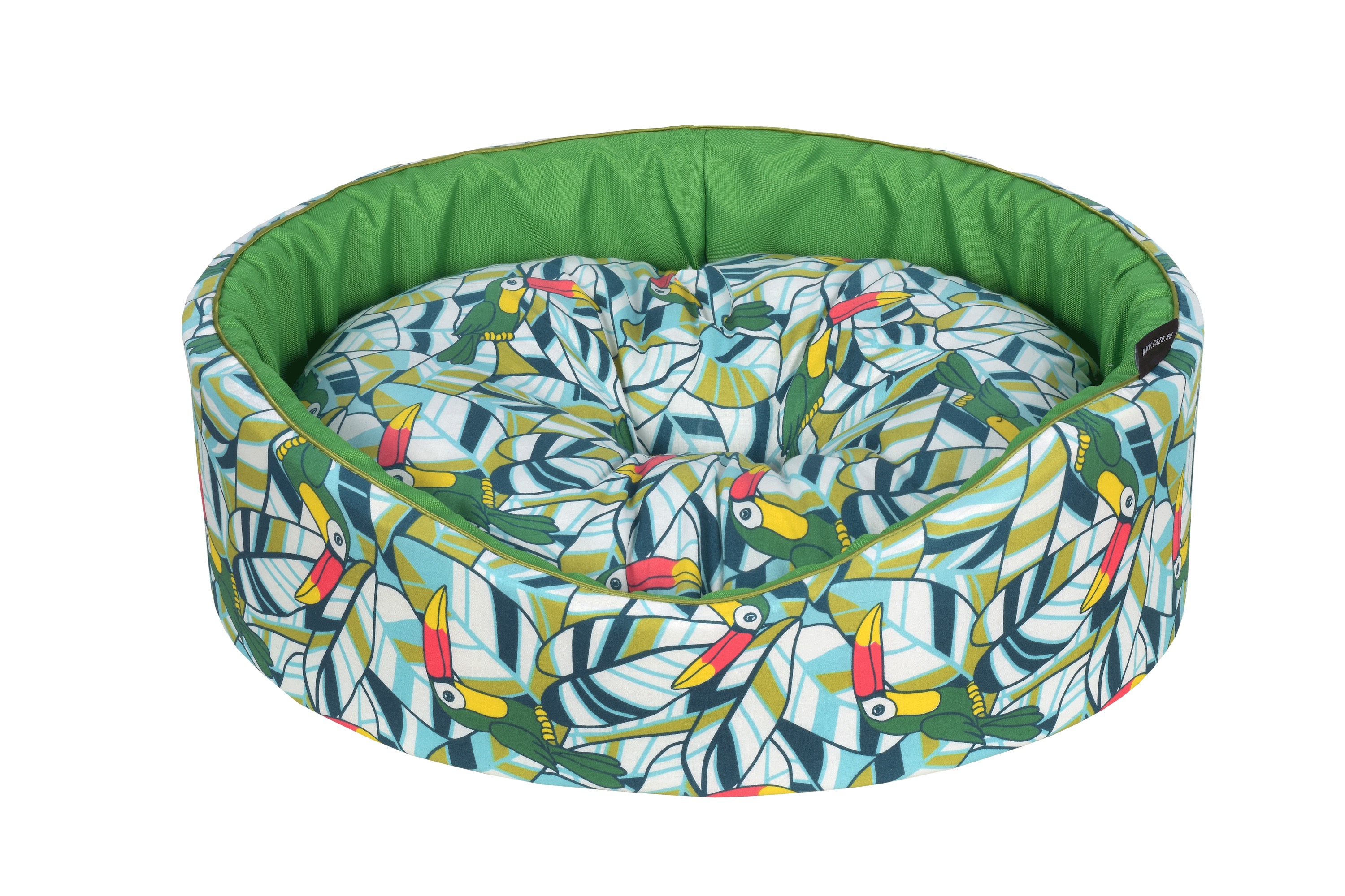 Cazo Foam Bed Cotton Toucan pesa koertele 60x50cm