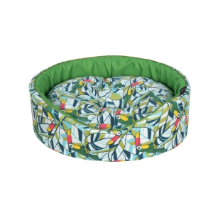 Cazo Foam Bed Cotton Toucan pesa koertele 60x50cm