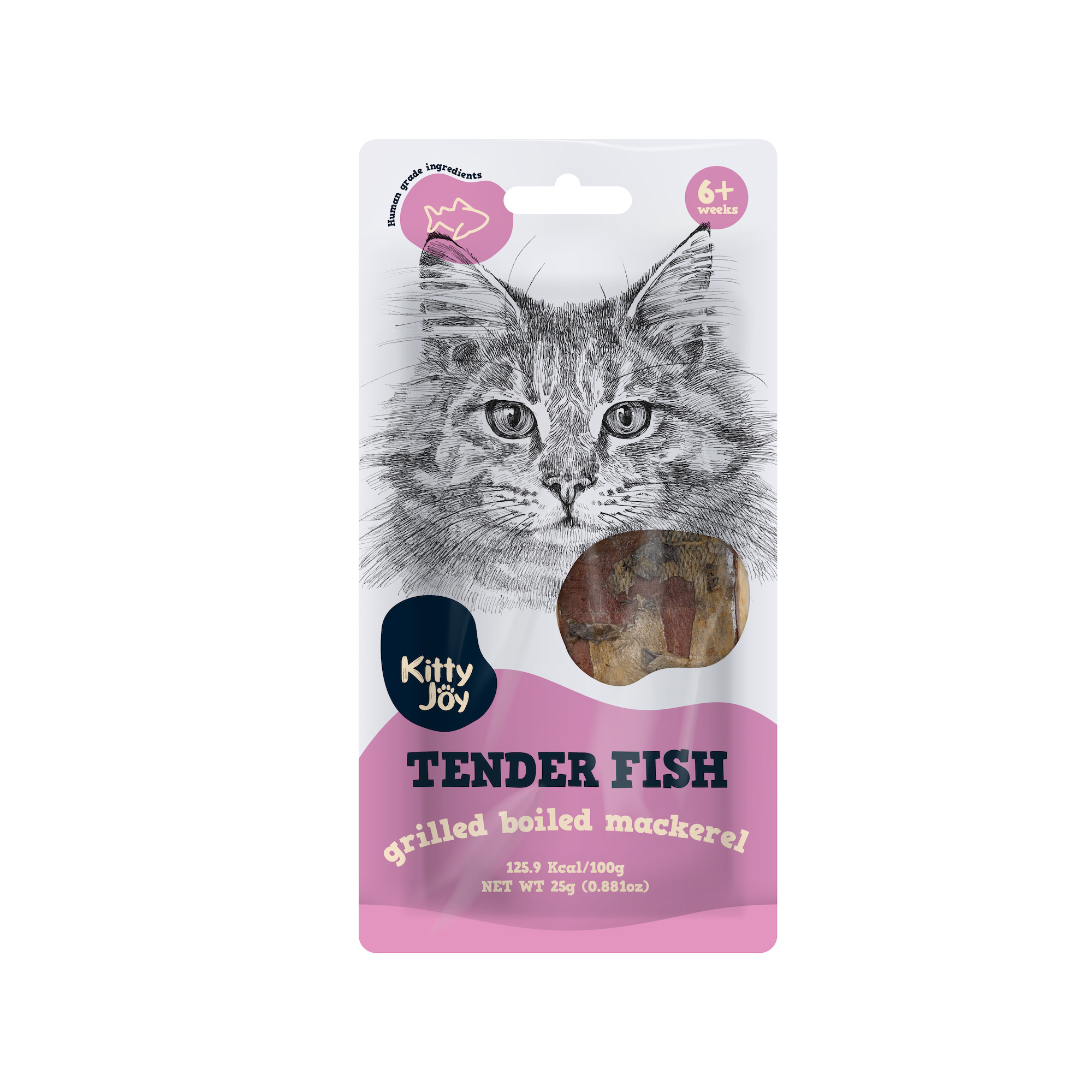 Kitty Joy Tender Grilled Mackerel naturaalne maius kassile 25g