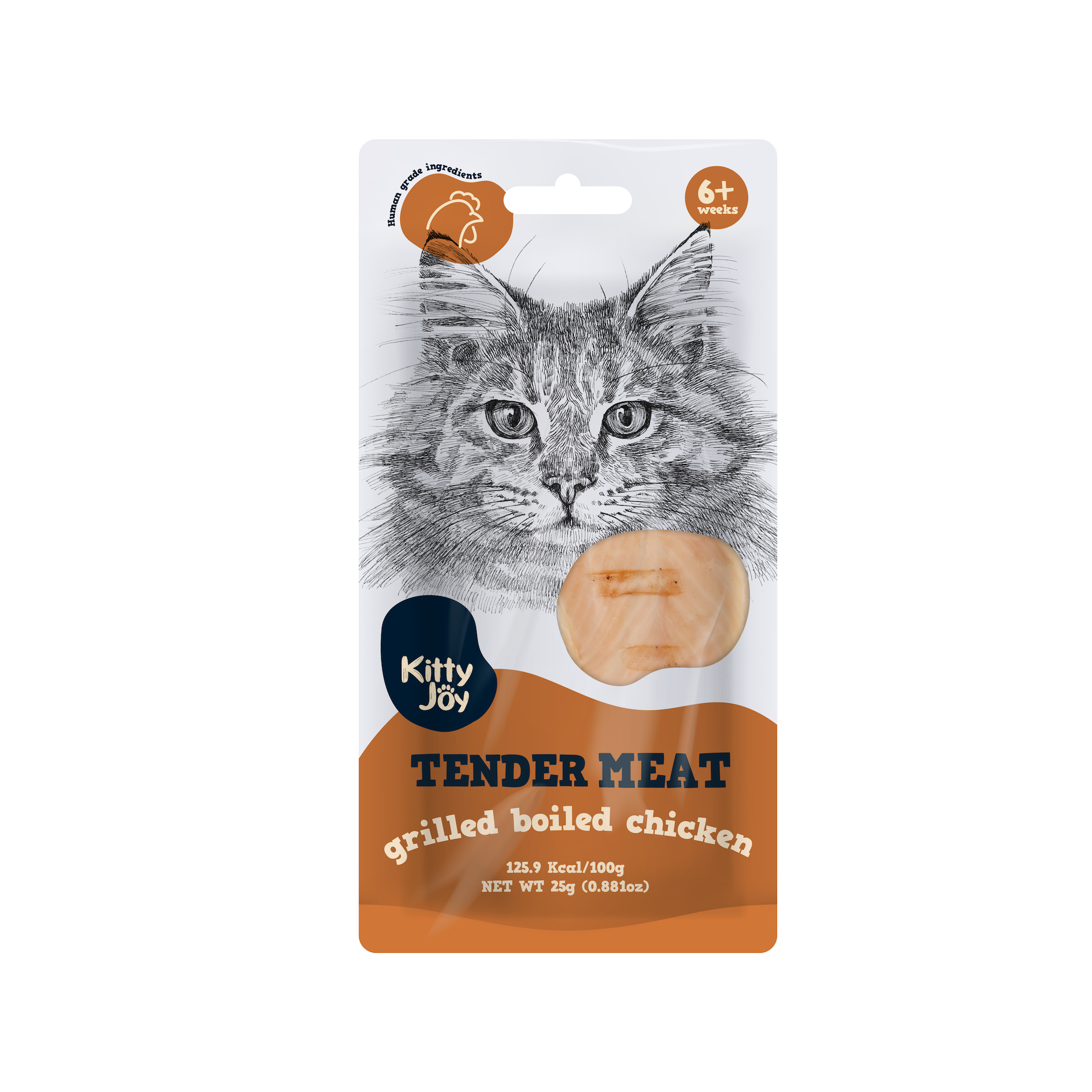 Kitty Joy Tender Grilled Chicken naturaalne maius kassile 25g