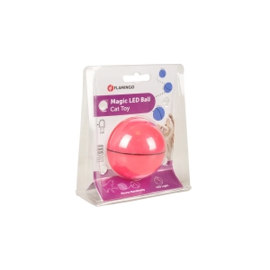 Flamingo Magic LED pall kassidele roosa 6,5cm