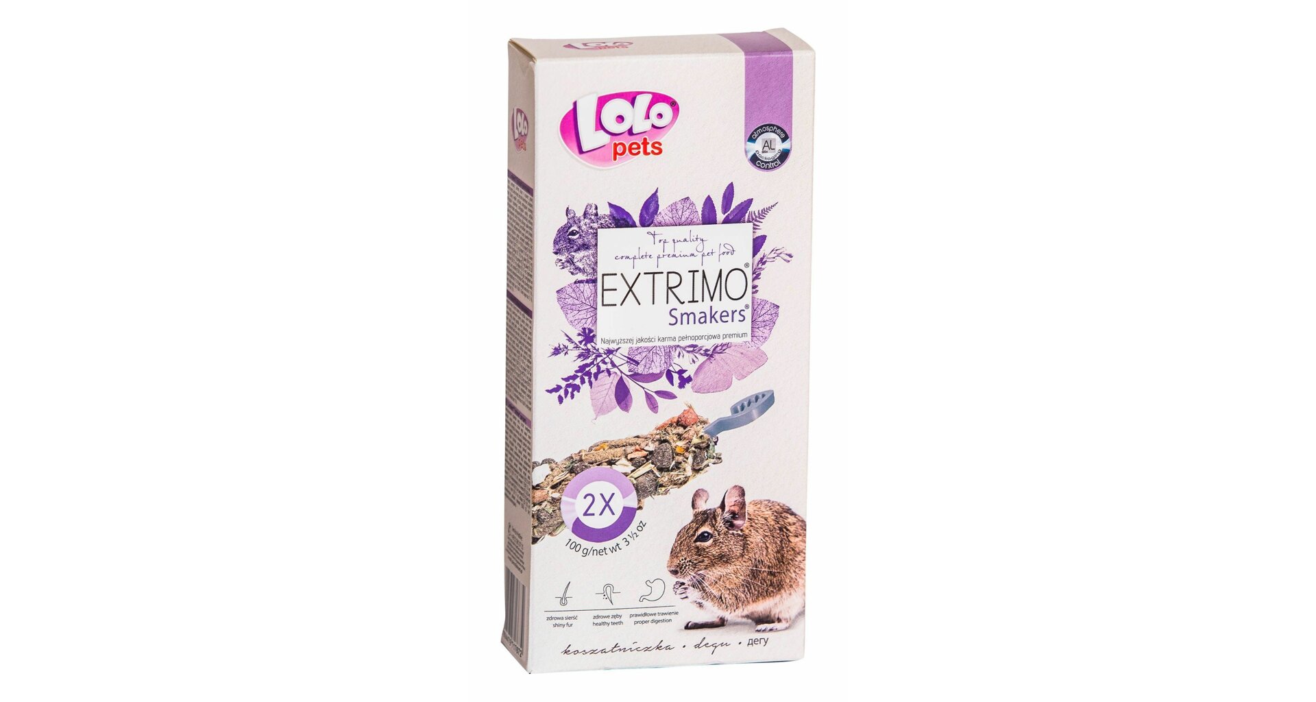 LoLo Pets Extrimo närimispulgad deegudele 2tk 100g