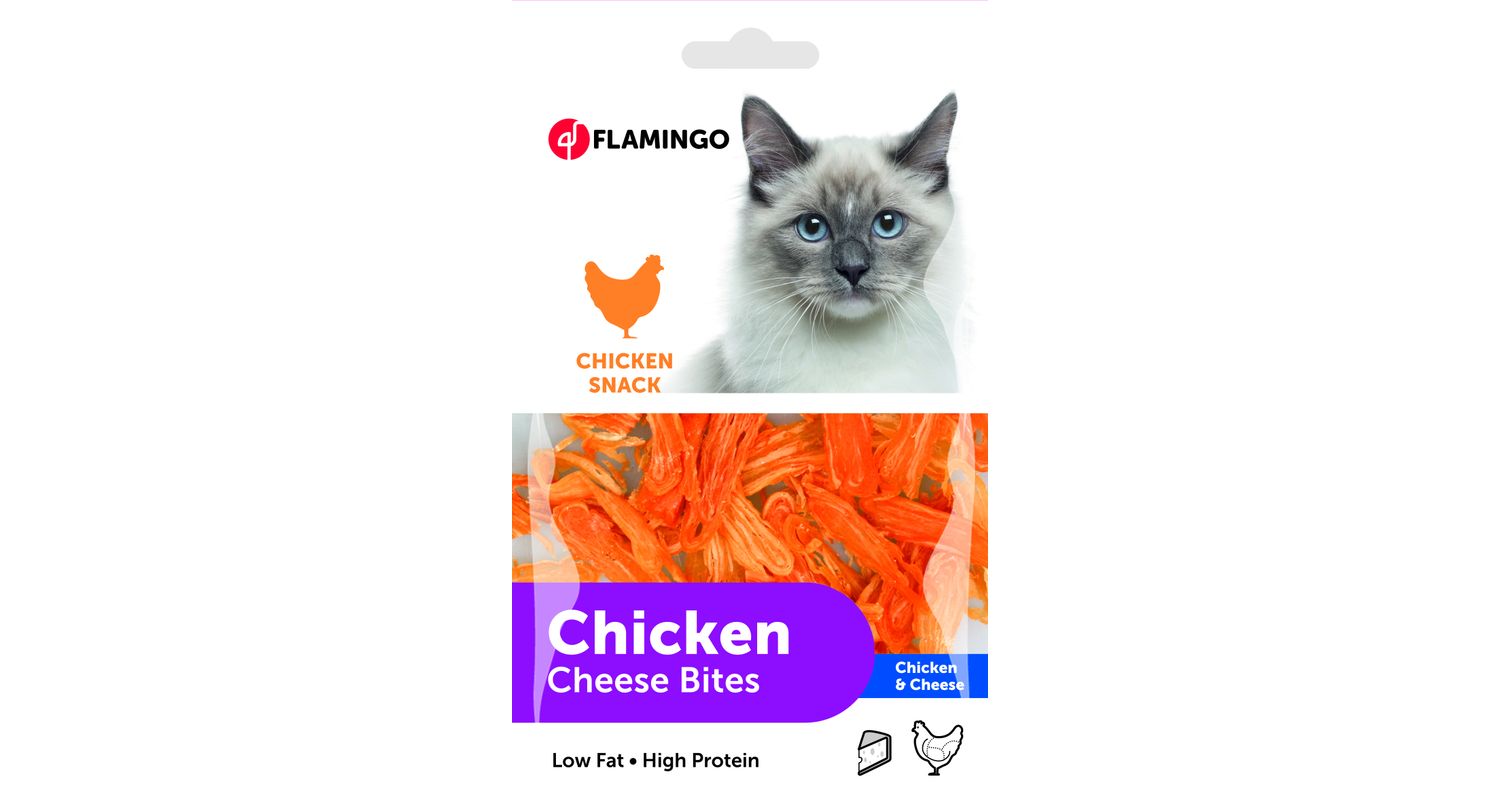 Flamingo Chicken Cheese Bites maiused kassile 85g