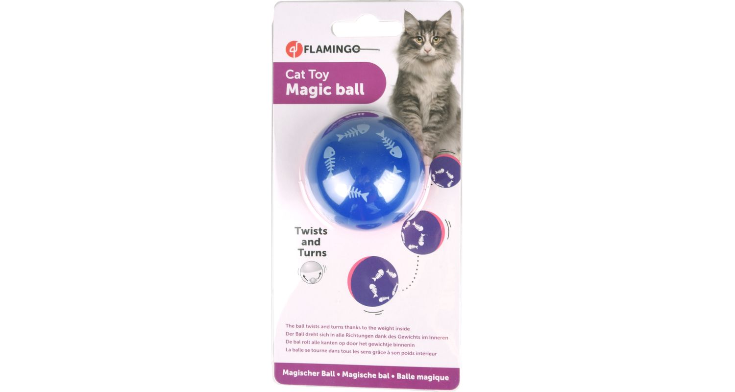 Flamingo mänguasi kassile Magic Ball ø 6cm