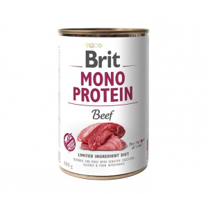 Brit Mono Protein Beef konserv koertele 400g