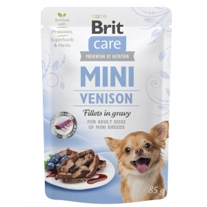 Brit Care Mini pouch Venision fillets in gravy einekotike koertele 85g