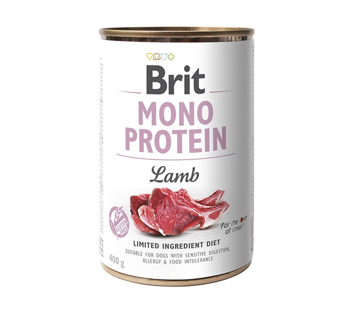 Brit Mono Protein Lamb konserv koertele 400g