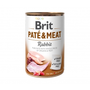 Brit Care Rabbit Paté & Meat konserv koertele 400g