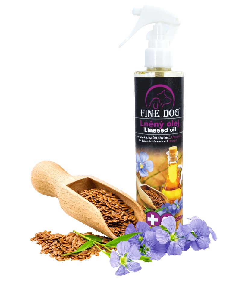 Fine Dog linaseemneõli spray koertele ja kassidele, 250 ml