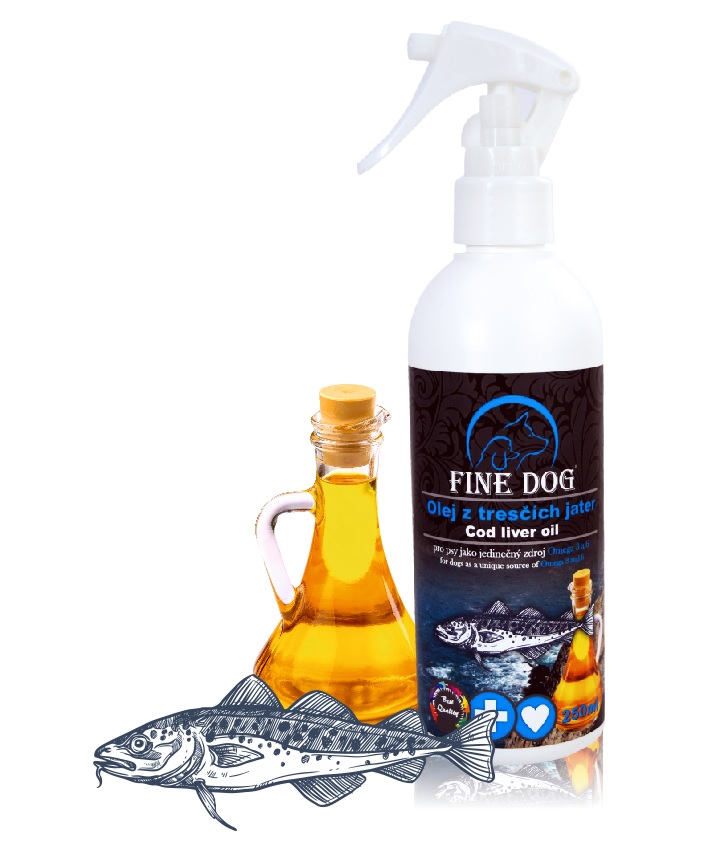 Fine Dog tursamaksaõli spray koertele ja kassidele, 250 ml