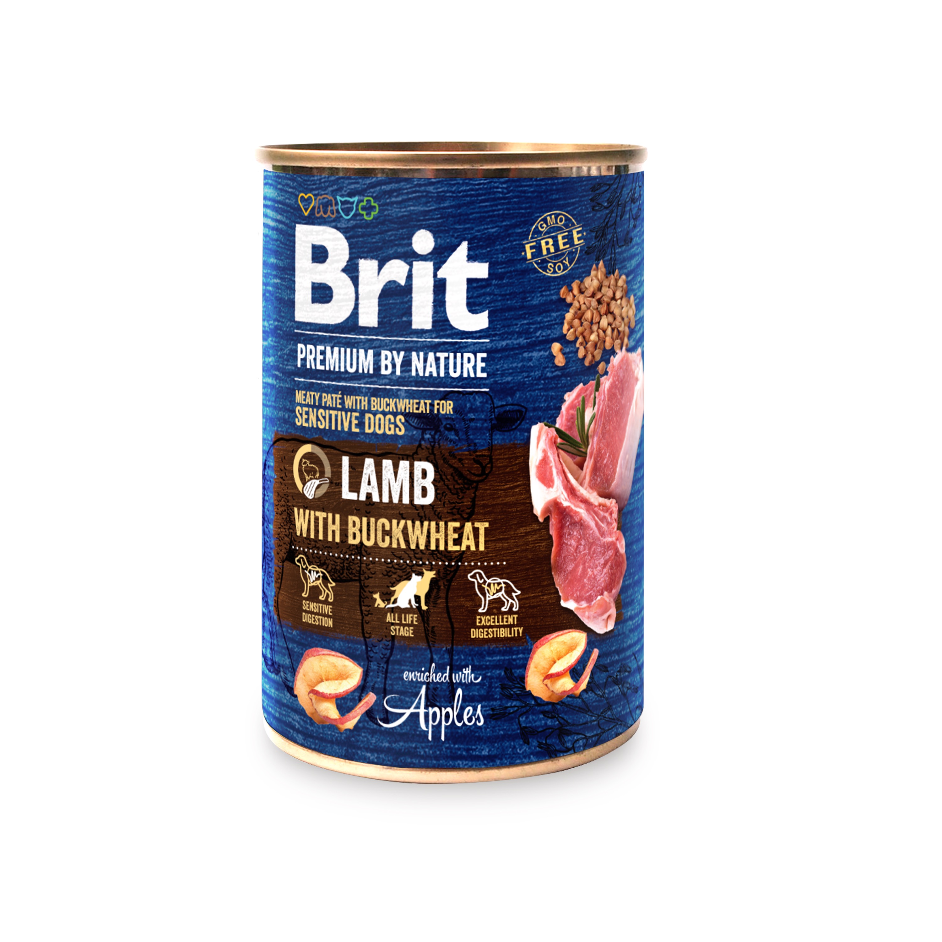 Brit Premium by Nature konserv Lamb with Buckwheat koertele 800g