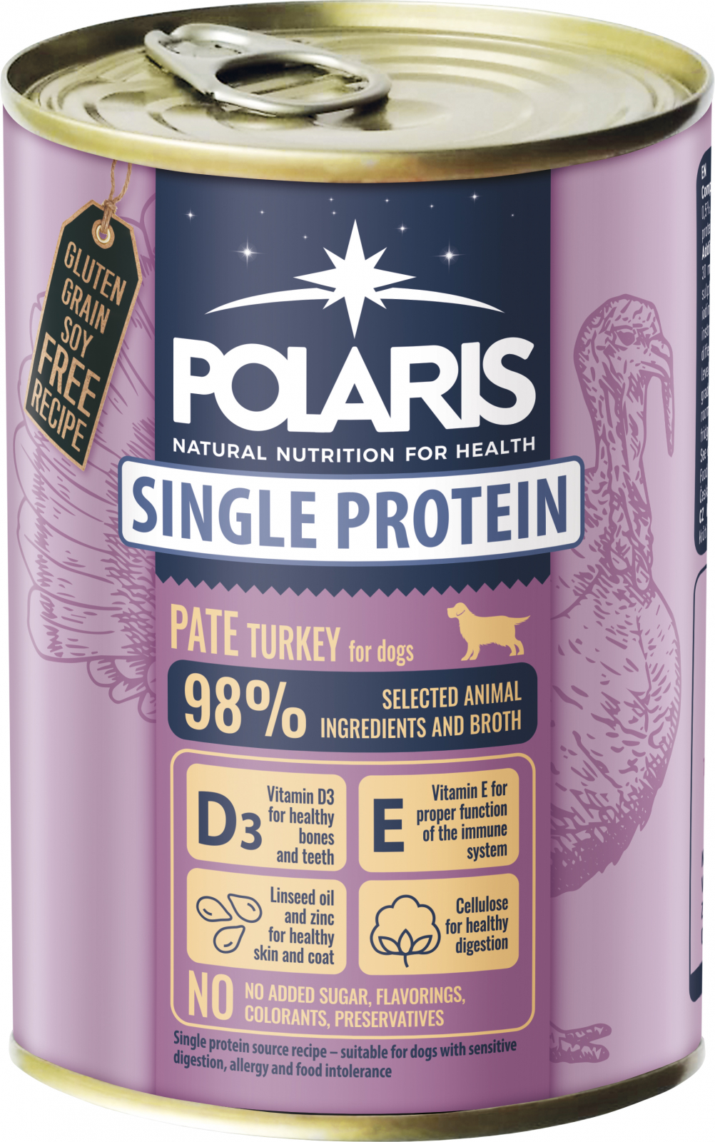 Polaris kalkuniga monoproteiin koerakonserv 400g