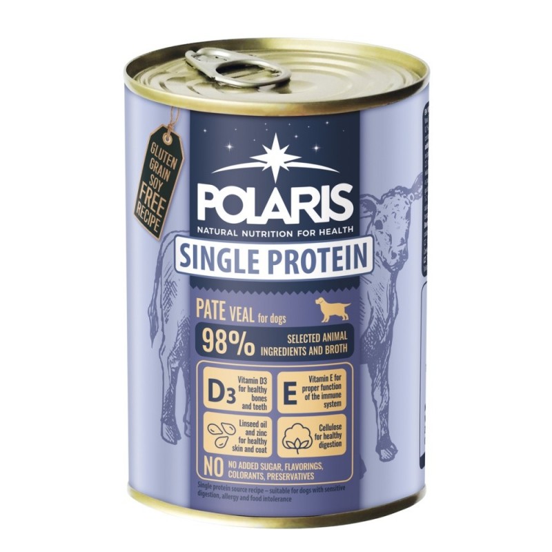 Polaris vasikaga monoproteiin koerakonserv 400g