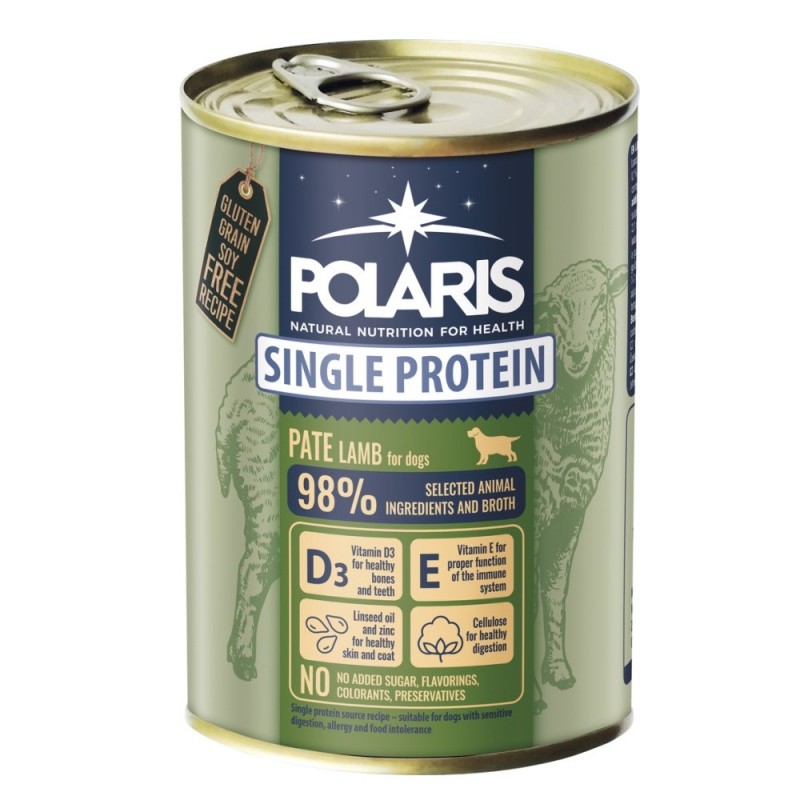 Polaris lambaga monoproteiin koerakonserv 6x400g