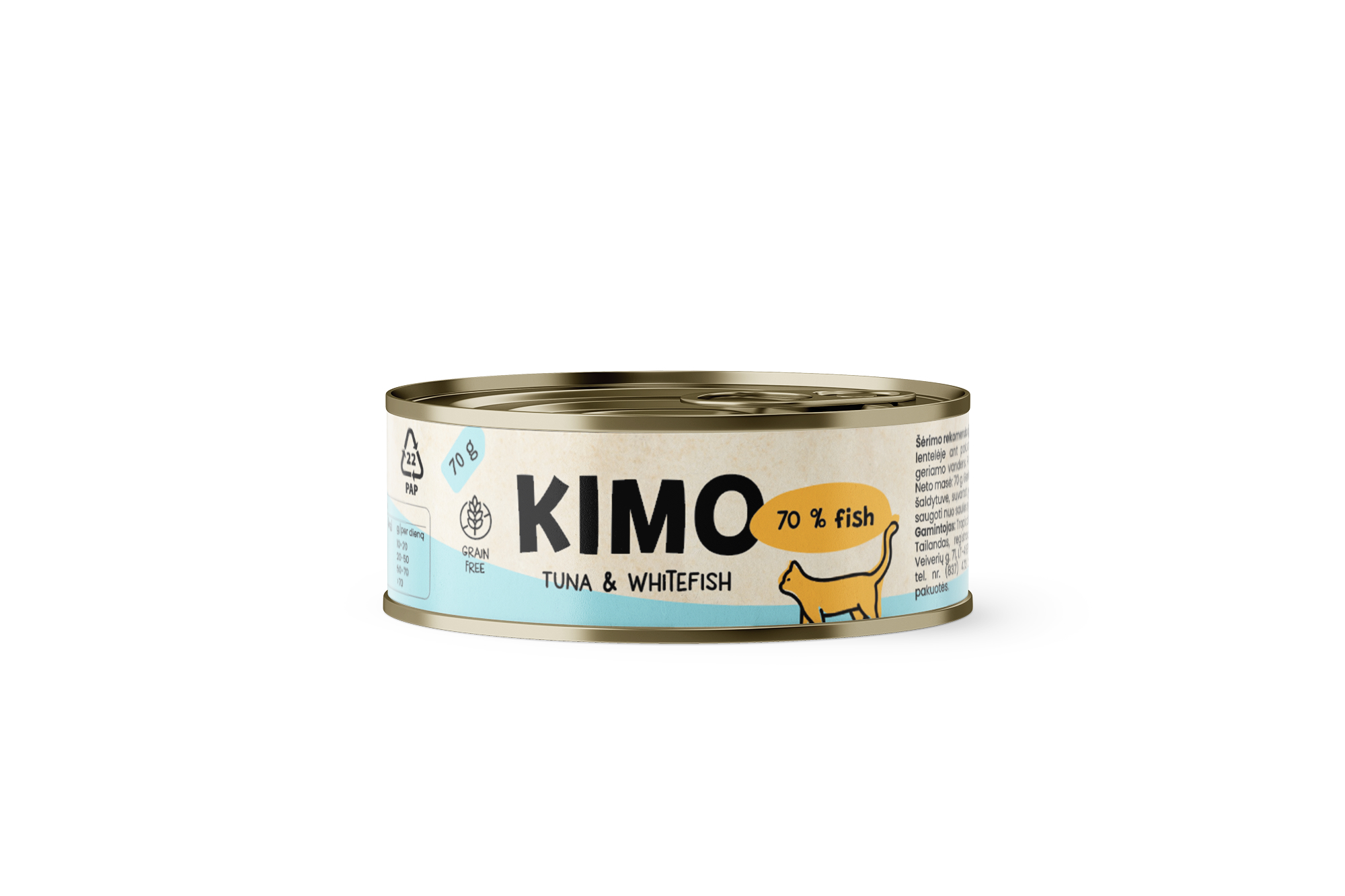 Kimo Tuna & Whitefish konserv kassidele 70g