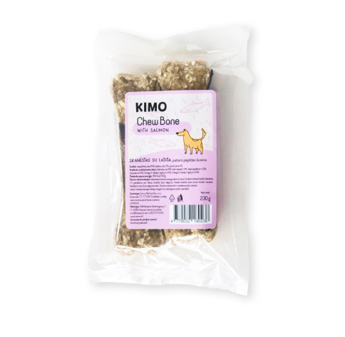 Kimo naturaalne närimiskont lõhega 17cm 2tk 230g