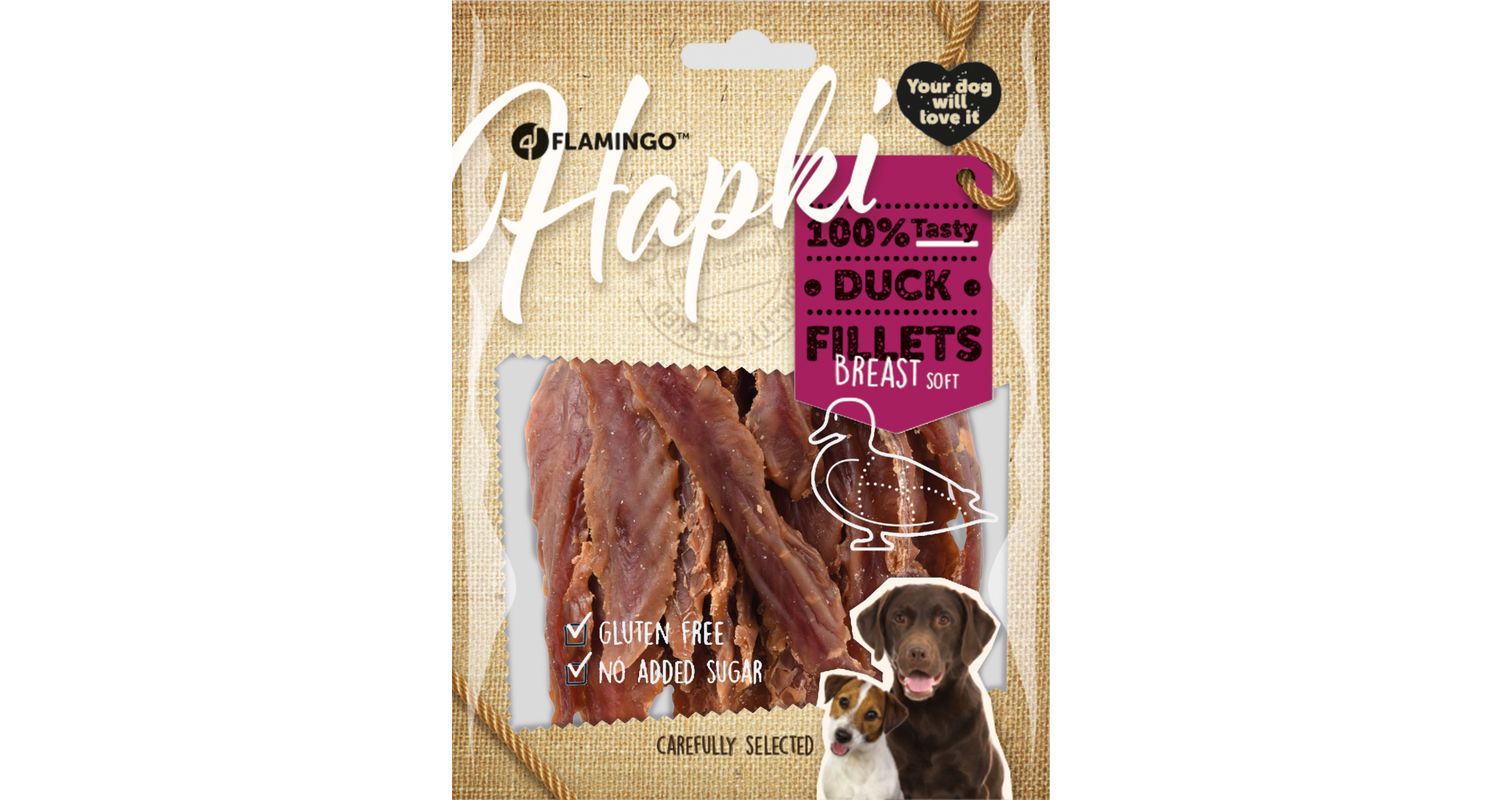 Flamingo Hapki Duck Fillets närimismaius koerale 170g