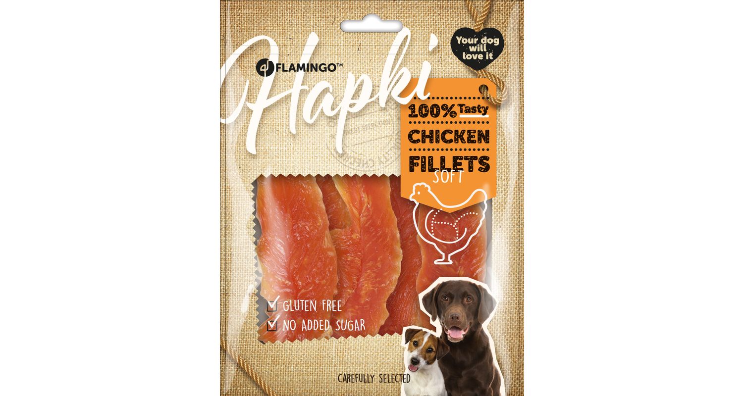 Flamingo Hapki Chicken Fillets närimismaius koerale 170g