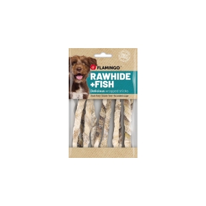 Flamingo Rawhide + Fish närimismaius koerale 85g