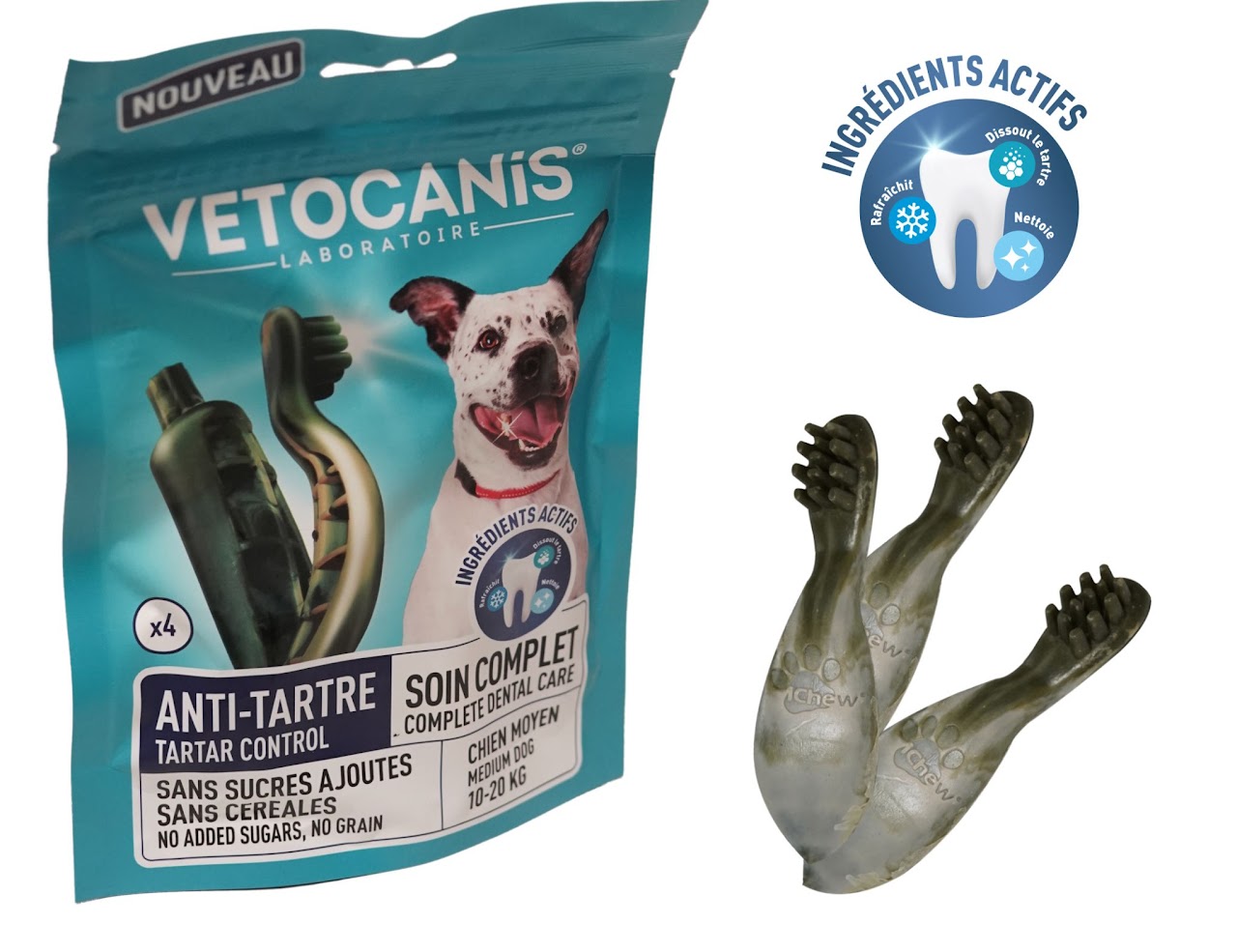 Vetocanis TARTAR CONTROL TREATS MEDIUM DOG 110G N4