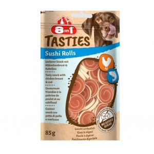 8in1 TASTIES sushirullid koertele 85g.