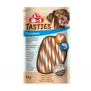 8in1 TASTIES Twisters pulgad koertele 85g