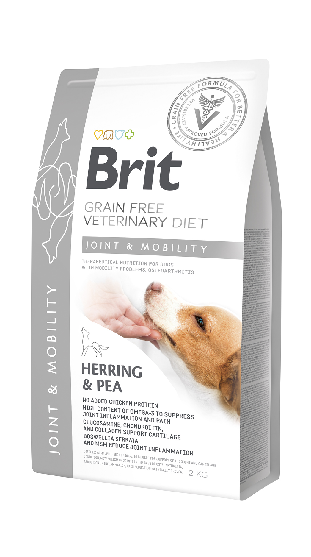 Brit Veterinary Diet Joint &amp; Mobility erisööt koertele 2kg