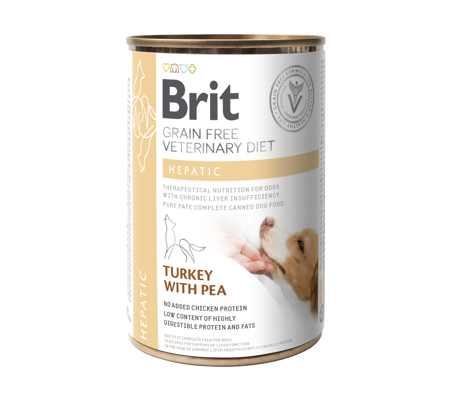 Brit Veterinary Diet Hepatic konserv koertele 400g