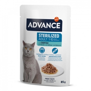 Advance wet Cat Sterilized Codfish 85 gr