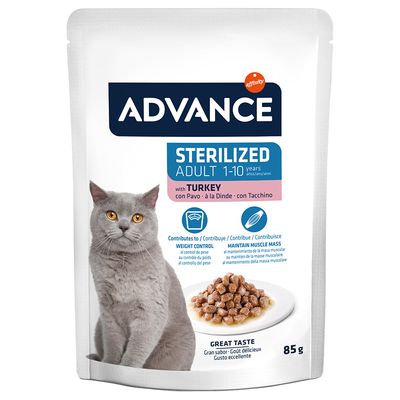 Advance wet Cat Sterilized Turkey 85 gr