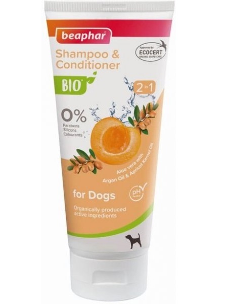 Beaphar BIO Shampoo & Conditioner 200ml (hooldav šampoon+palsam)