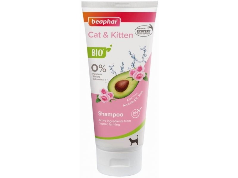 Beaphar BIO Shampoo Cat & Kitten 200ml (hooldav šampoon kassidele)