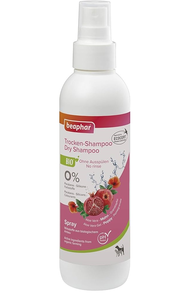 Beaphar BIO Dry Shampoo Spray Dog/Cat 200ml (puhastusšampoon loputuseta)