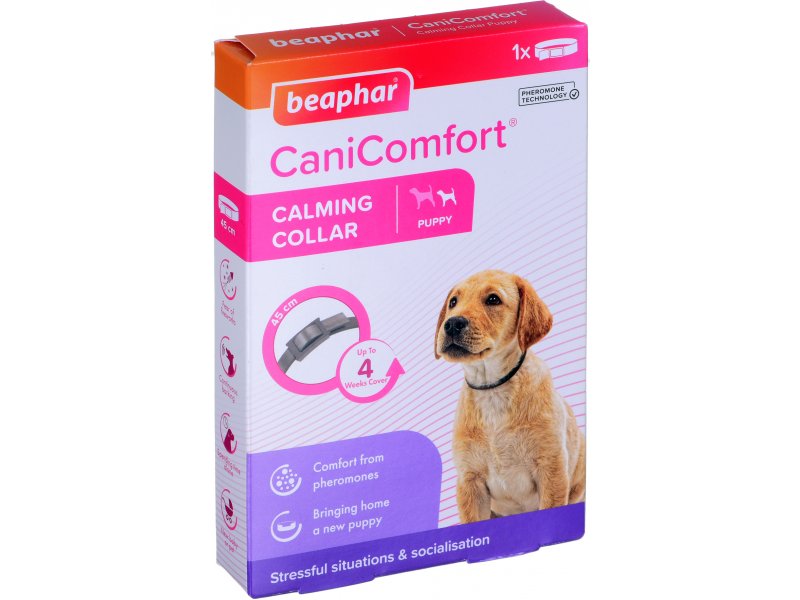 Beaphar Puppy Comfort Collar 45cm, feromoonidega stressivastane kaelarihm kutsikatele