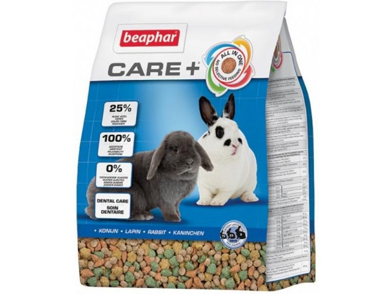 BEAPHAR Care+ Rabbit täissööt küülikutele 1.5kg