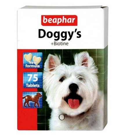 Beaphar Doggy's Biotin vitamiinimaius koertele 75tk