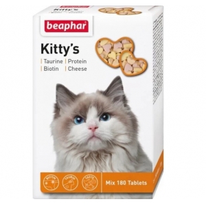 Beaphar Kittys Mix Taurine/Biotin/Protein/Cheese maiused kassidele N180