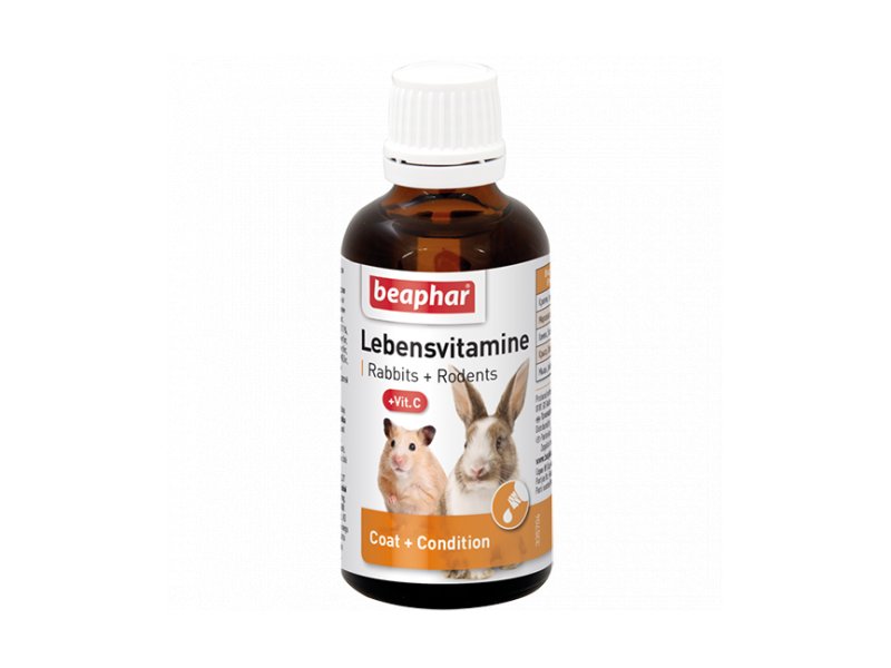 Beaphar Lebensvitamine 50ml, multivitamiin närilistele