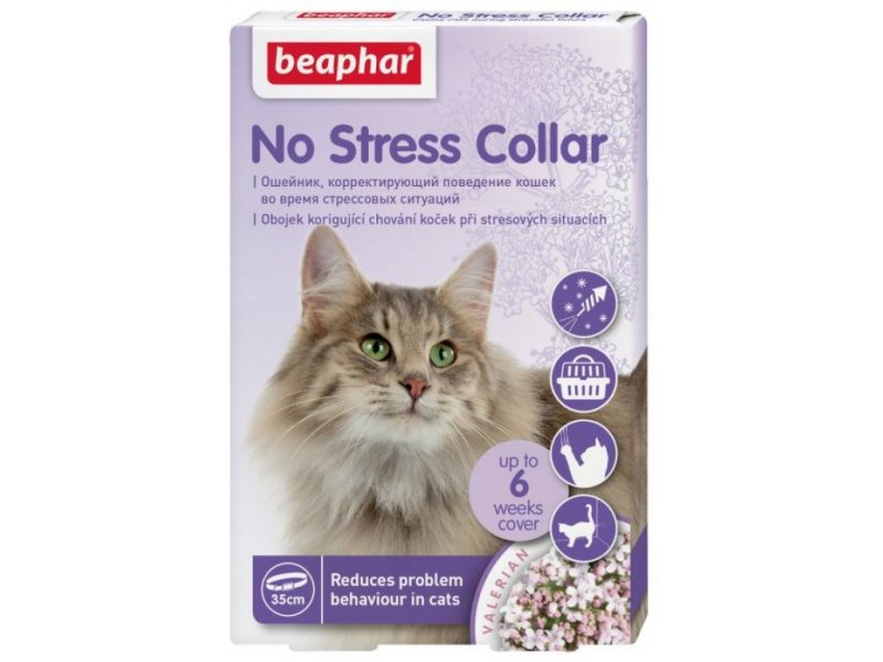 Beaphar No Stress Collar Cat rahustava toimega kaelarihm kassidele 35cm