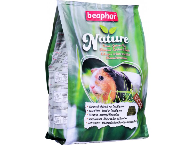 Beaphar Nature Guinea Pig teraviljavaba täissööt merisigadele 1.25kg